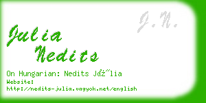 julia nedits business card